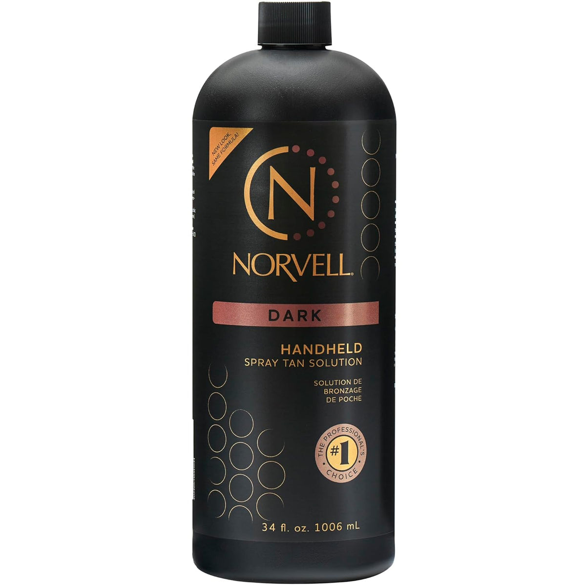 Premium Spray Tan Solution Dark 34 Fl Oz | Professional Sunless Tanning Formula for Deep Natural Bronze, Streak-Free, Fast-Drying, Long-Lasting Sunless Color